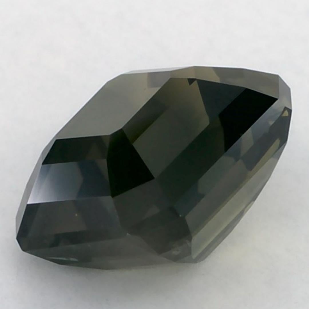 3.53 Ct Green Sapphire Octagon Loose Gemstone (pierre précieuse en vrac) en vente 3