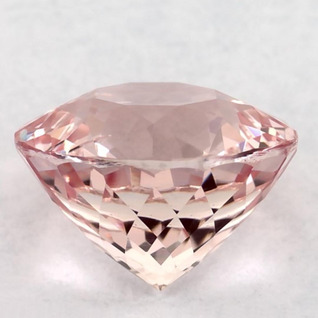 3,53 Karat Rosa Saphir Rund Lose Edelstein im Zustand „Neu“ im Angebot in Fort Lee, NJ