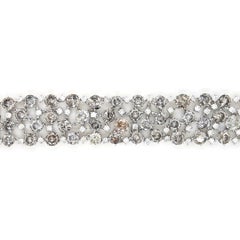 Bracciale in oro bianco con diamanti bianchi da 35,31 carati
