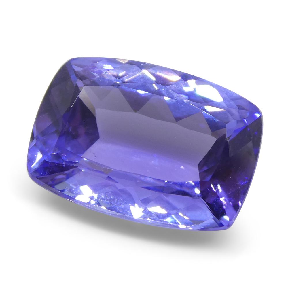 3.53ct Cushion Tanzanite In New Condition For Sale In Toronto, Ontario