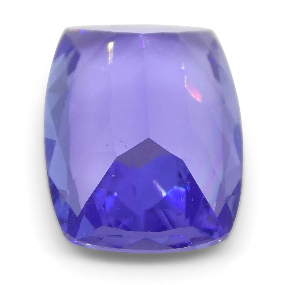 Women's or Men's 3.53ct Cushion Tanzanite For Sale