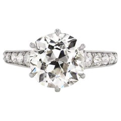 3,54 Karat Diamantring mit altem Minenschliff von Tiffany & Co