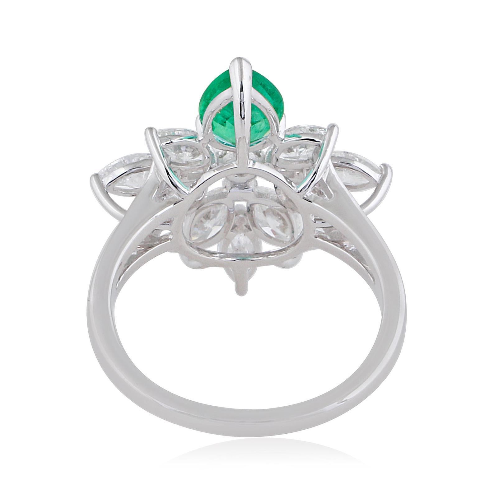 35.40 Carats Diamond Zambian Emerald 14 Karat Gold Earrings Necklace Ring Set For Sale 1