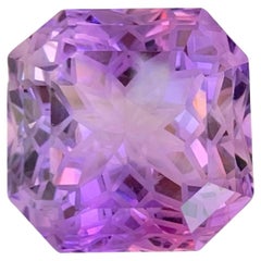 35,45 quilates Amatista Púrpura Esmerilada Corte Asscher Gema Natural Brasileña