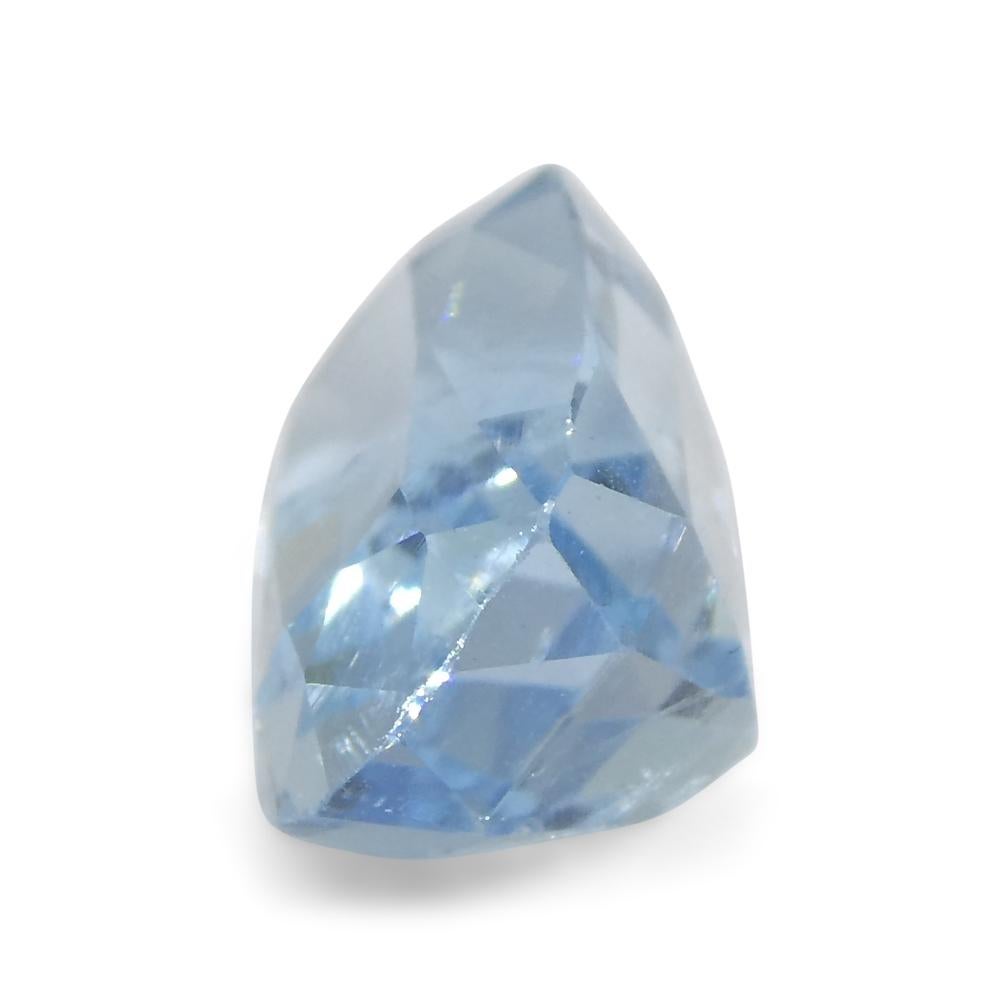 3.54ct Cushion Blue Aquamarine from Brazil In New Condition For Sale In Toronto, Ontario