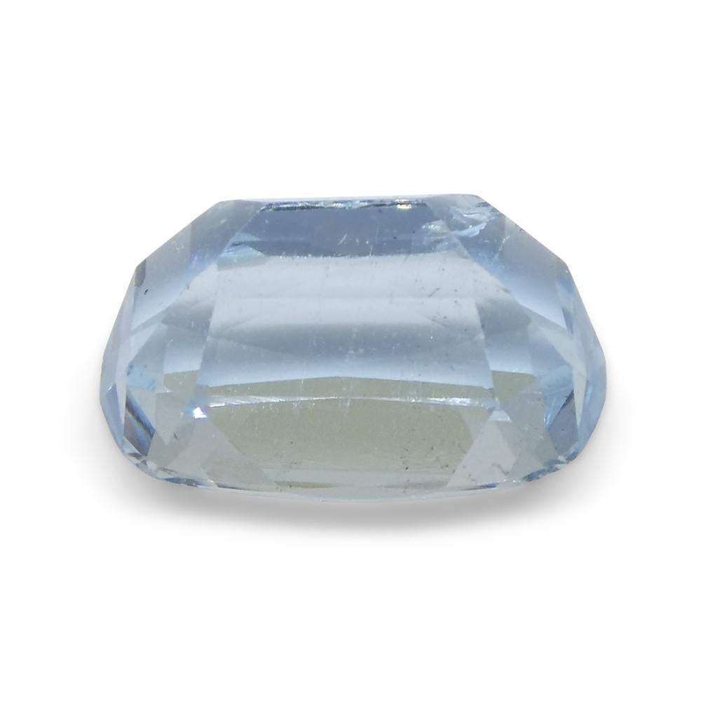 3.54ct Cushion Blue Aquamarine from Brazil For Sale 4