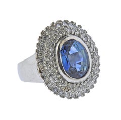 3,55 Karat Aquamarin-Diamant-Goldring