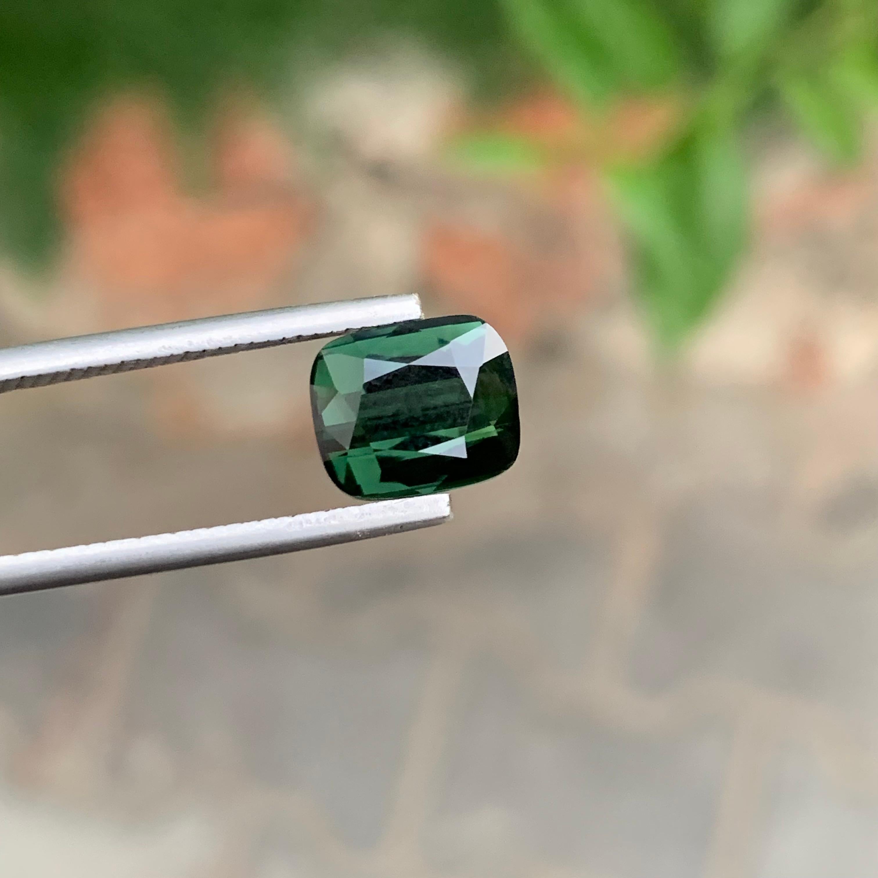 Faceted Deep Green Tourmaline

Weight: 3.55 Carat
Dimension: 9.4 x 7.9 x 5.5 Mm
Colour: Deep Green 
Treatment: Non
Certificate: On Customer Demand
Shape: Cushion 


Tourmaline is a captivating gemstone known for its remarkable variety of colors,