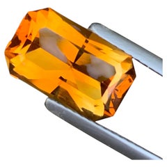 3.55 Carat Natural Loose Madeira Citrine Scissors Cut Gemstone