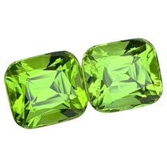 3.55 Carat Natural Loose Peridot Matching Pair