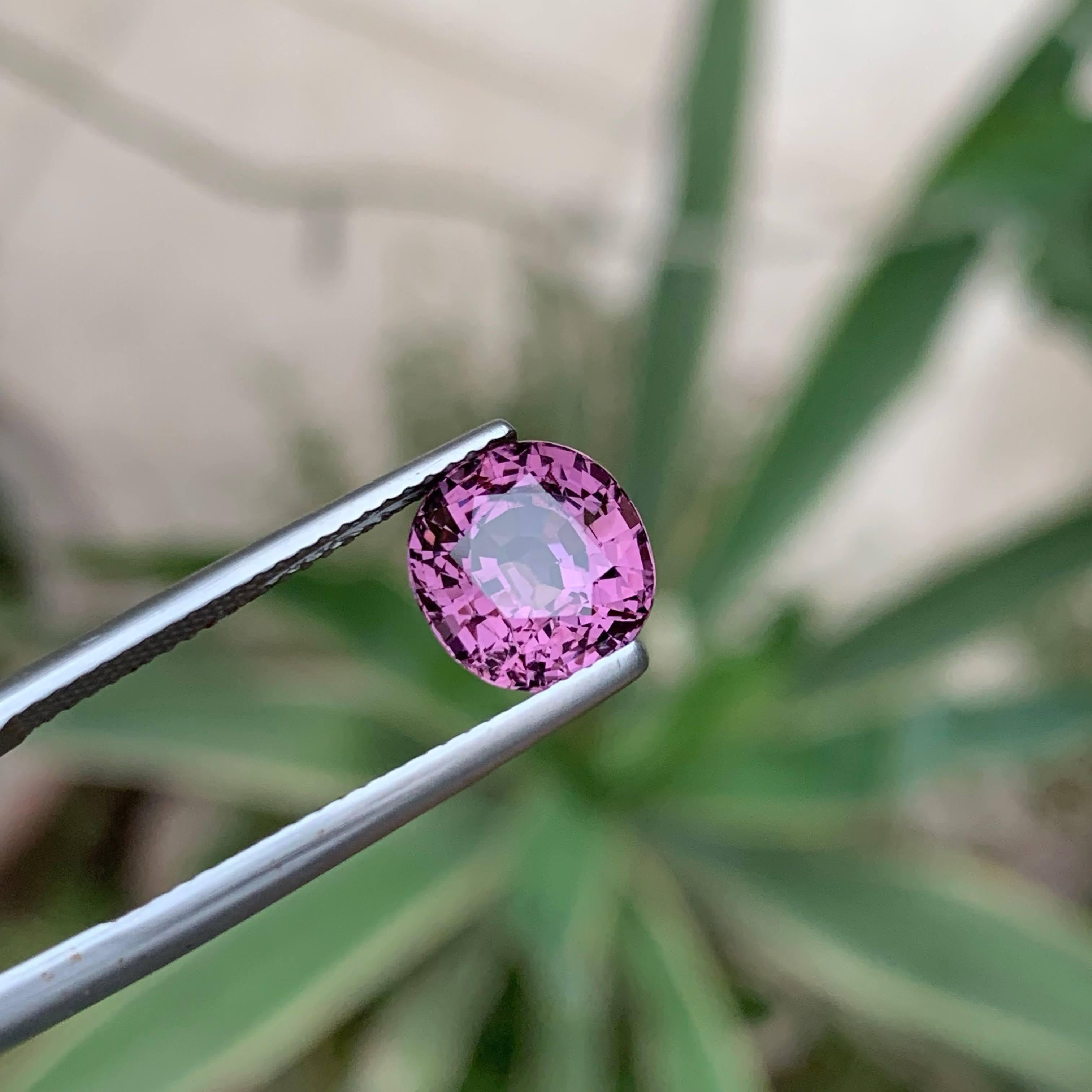 3,55 Karat natürlicher loser lila-rosa burmesischer Spinell Stein im Kissenschliff Edelstein im Angebot 5
