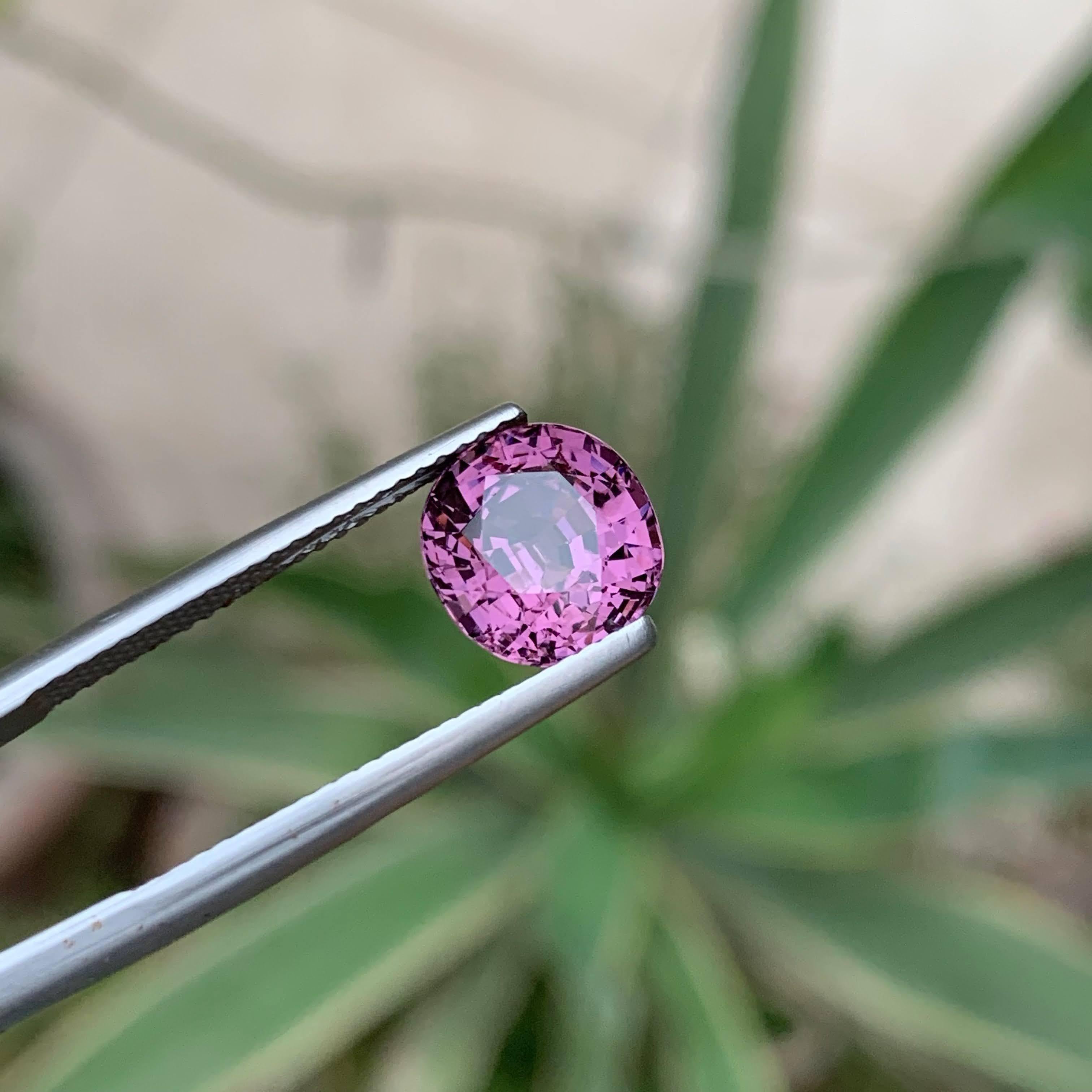 3,55 Karat natürlicher loser lila-rosa burmesischer Spinell Stein im Kissenschliff Edelstein im Angebot 6