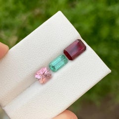 3.55 Carat Natural Loose Tourmaline Set Gem For Jewellery Making