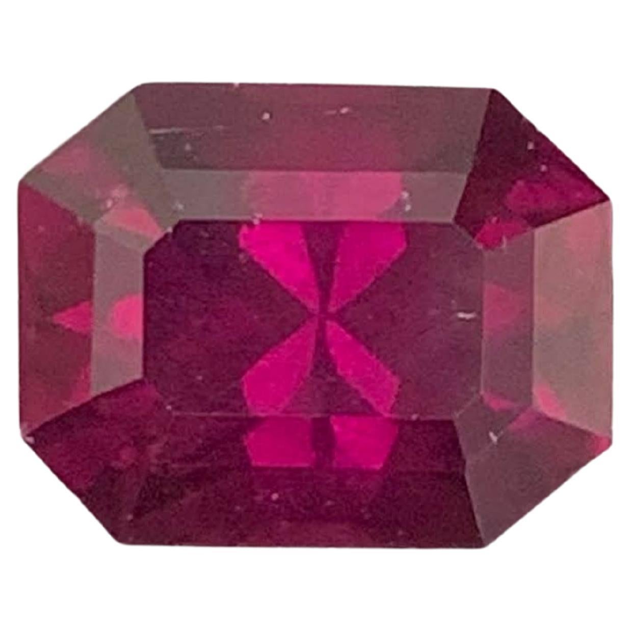 3.55 Carat Natural Reddish Garnet Stone Emerald Precision Cut African Gemstone