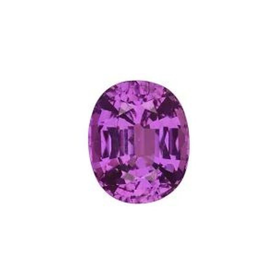 3.55 Carat Purple GIA Sapphire and Diamond Vintage Art Deco Platinum Ring For Sale 5