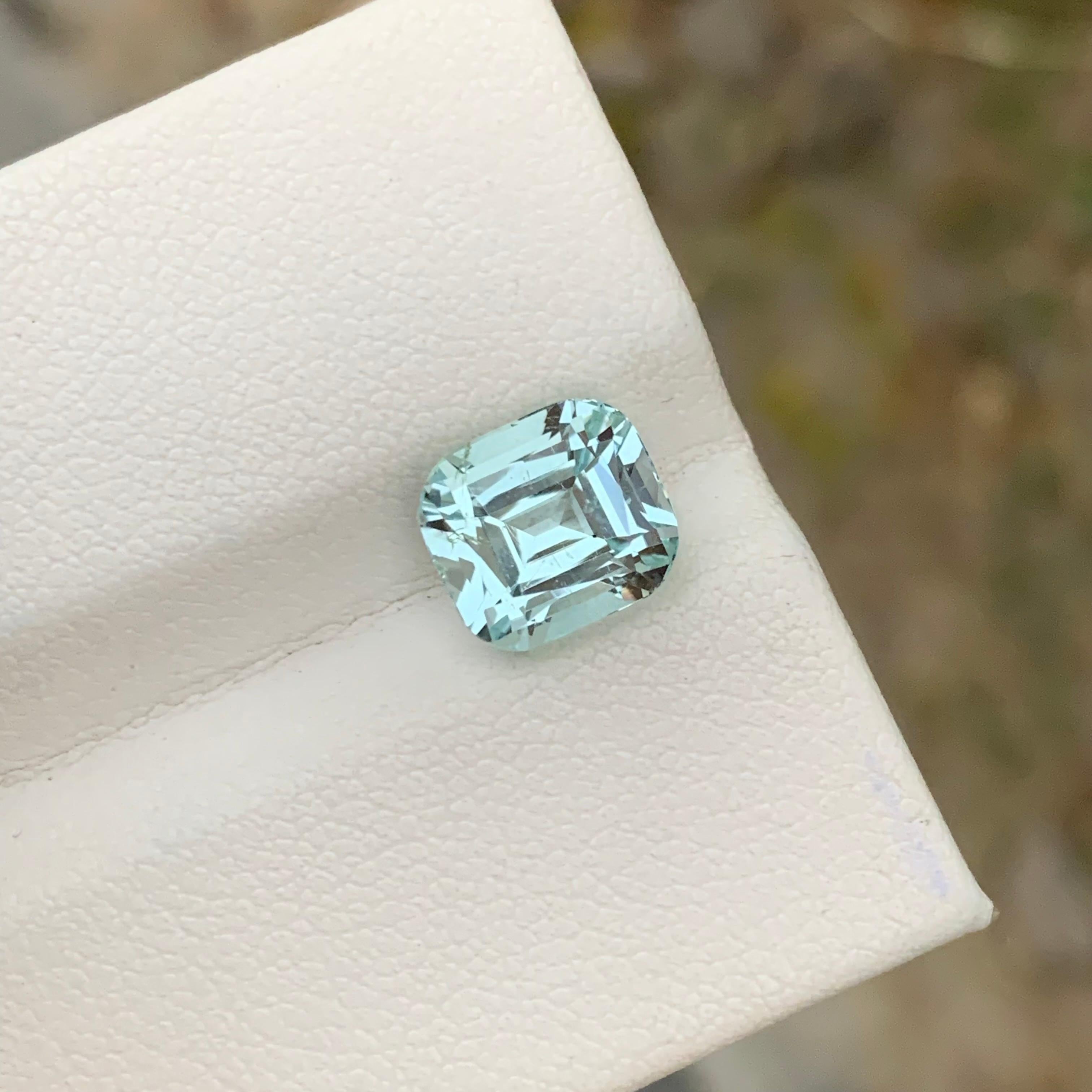 3.55 Carats Natural Loose Aquamarine Ring Gem From Shigar Valley Mine For Sale 5