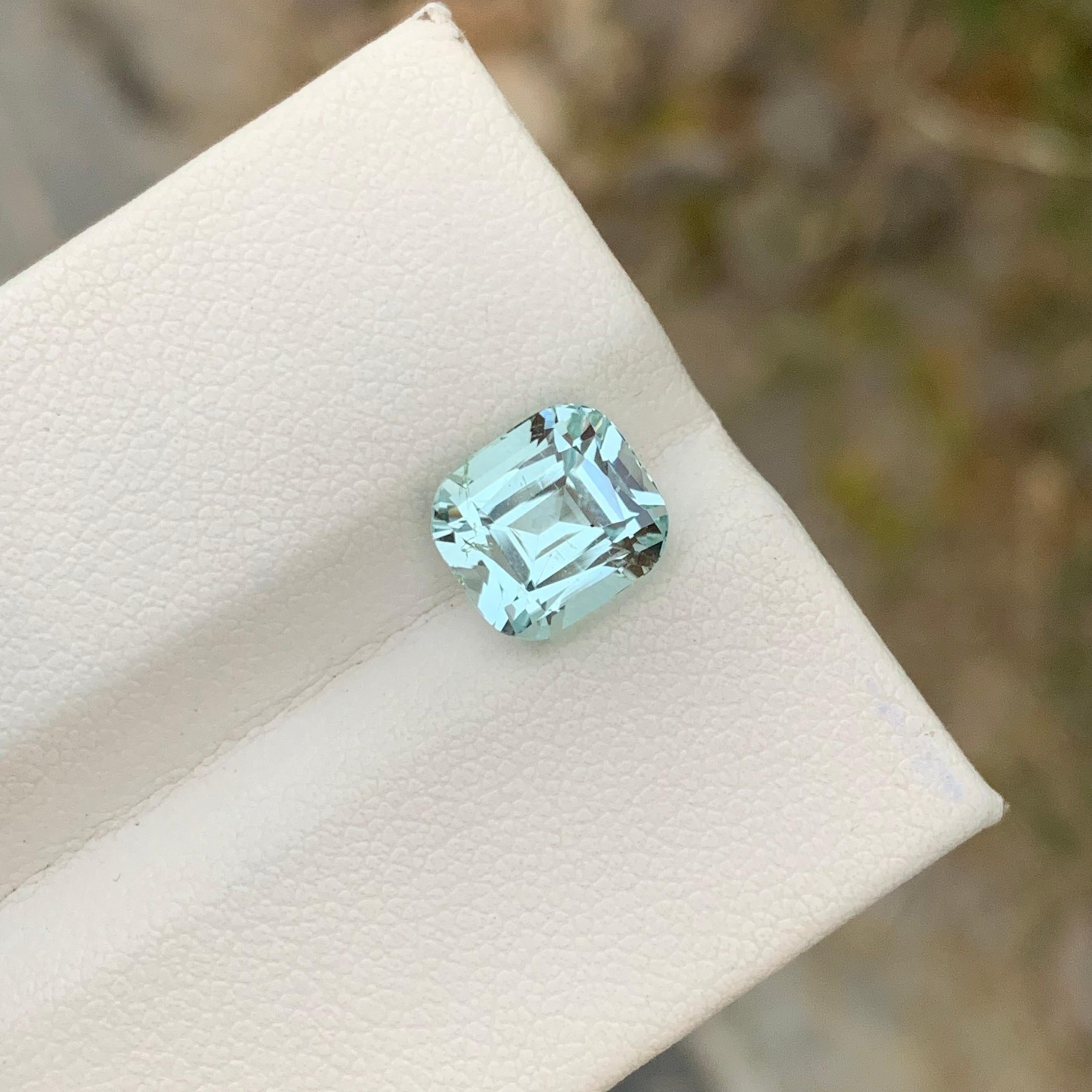 3.55 Carats Natural Loose Aquamarine Ring Gem From Shigar Valley Mine For Sale 8