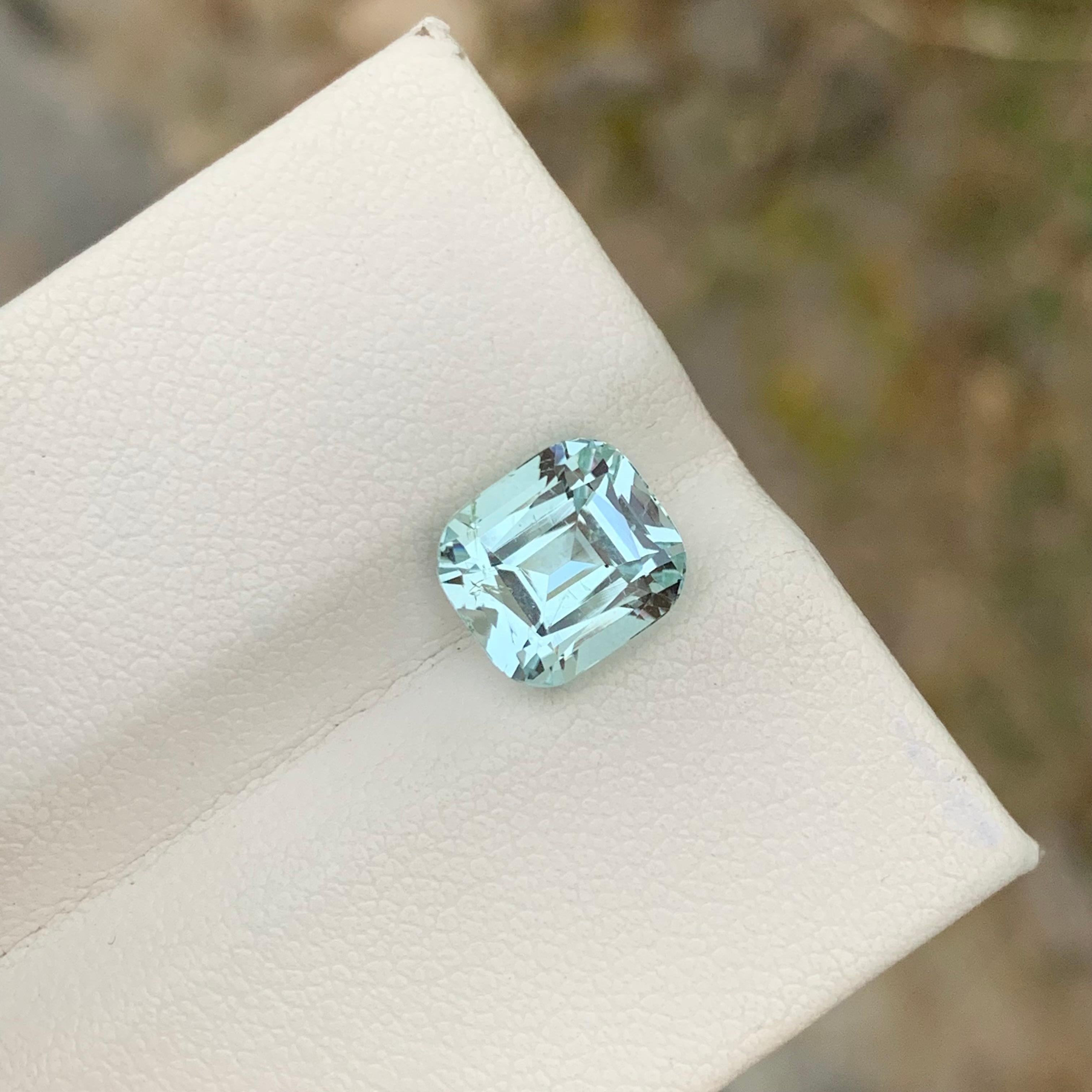 3.55 Carats Natural Loose Aquamarine Ring Gem From Shigar Valley Mine In New Condition For Sale In Peshawar, PK