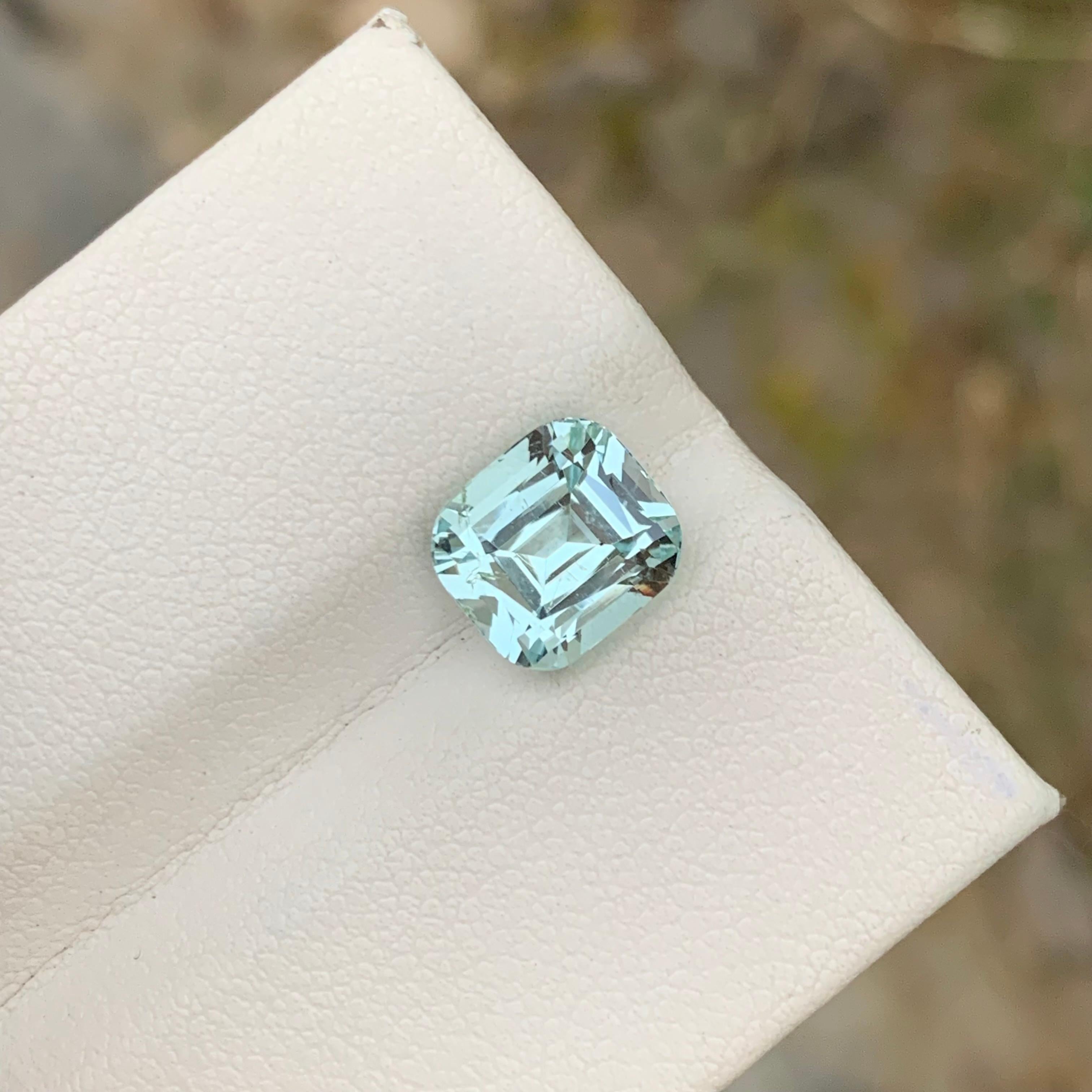 Women's or Men's 3.55 Carats Natural Loose Aquamarine Ring Gem From Shigar Valley Mine For Sale