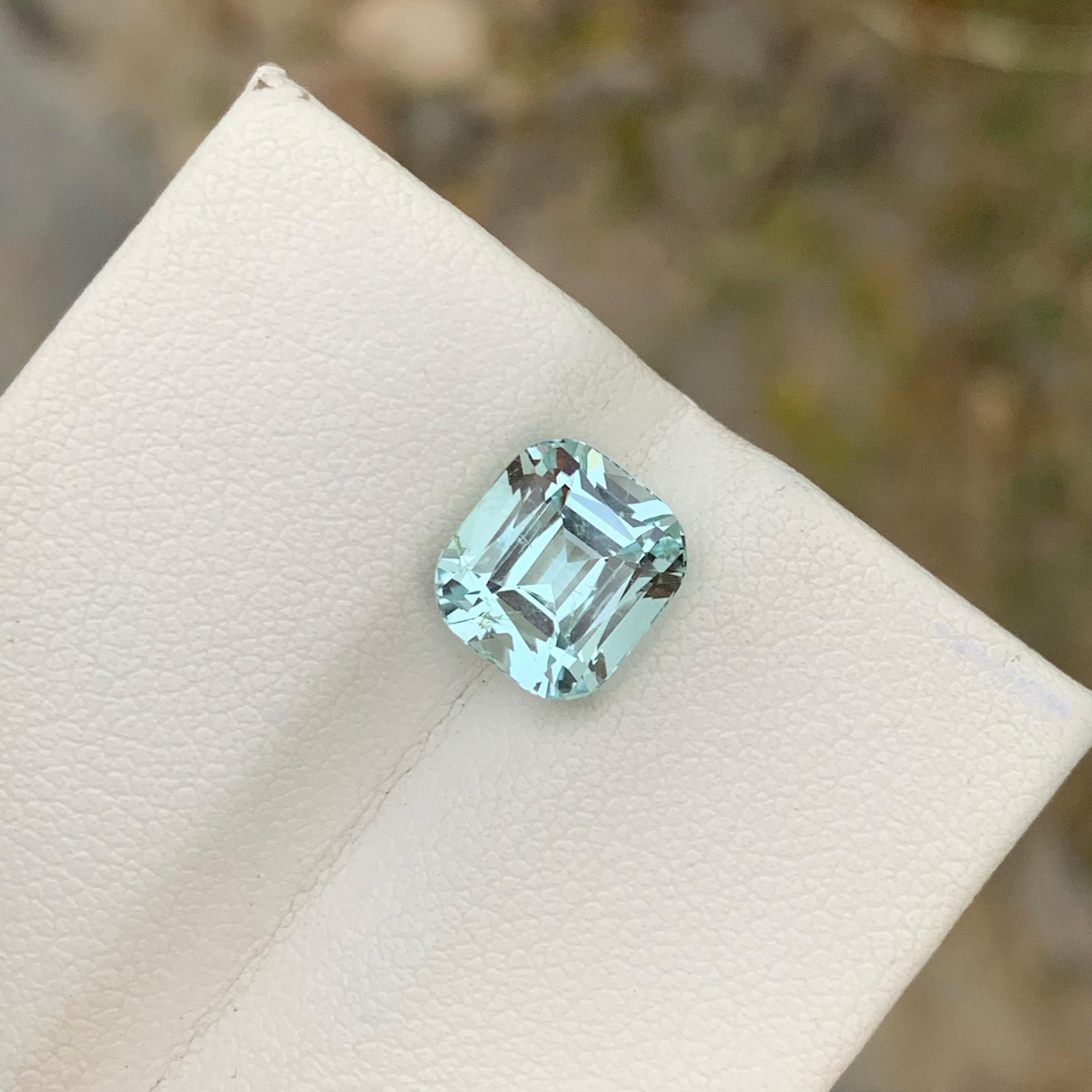 3.55 Carats Natural Loose Aquamarine Ring Gem From Shigar Valley Mine For Sale 1
