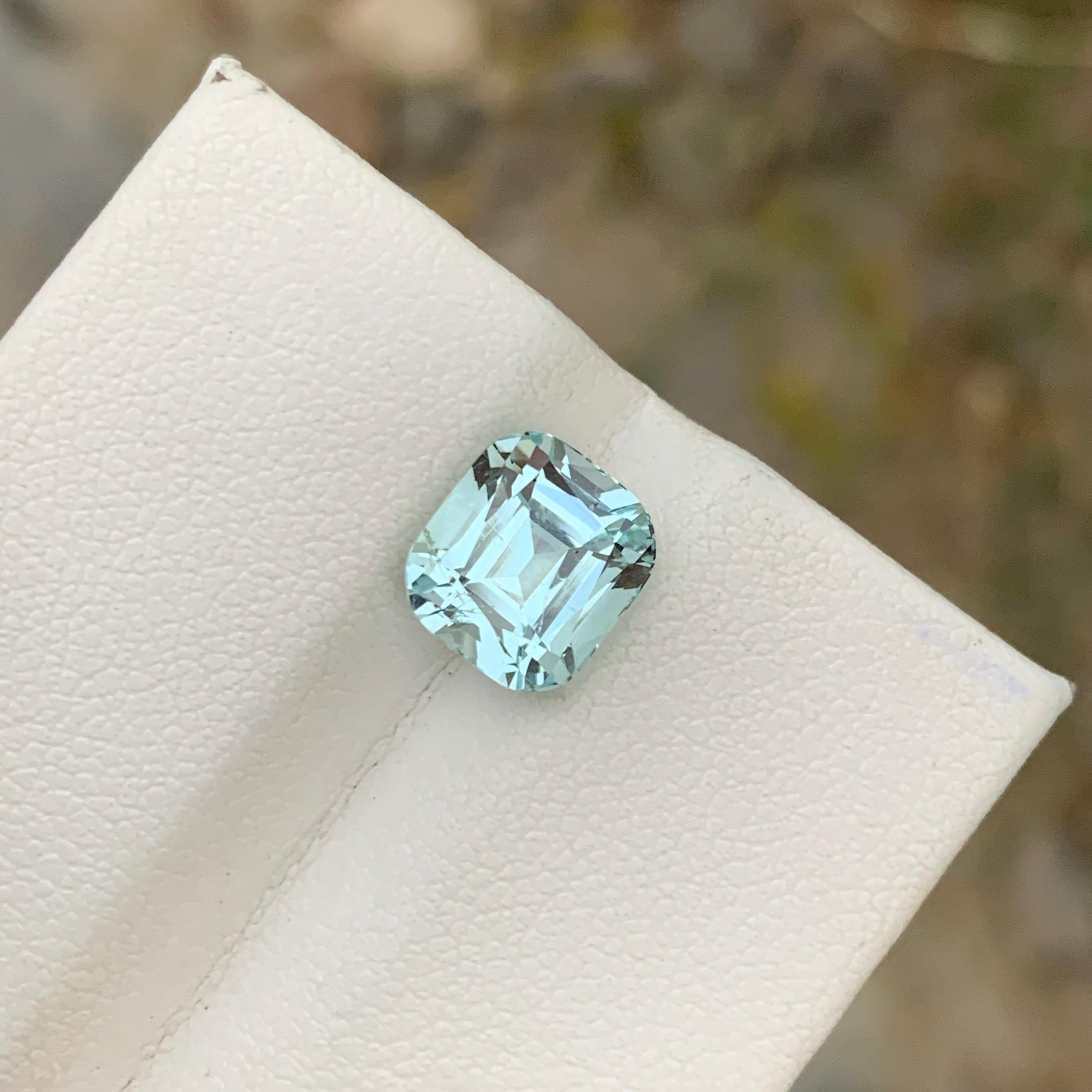 3.55 Carats Natural Loose Aquamarine Ring Gem From Shigar Valley Mine For Sale 3