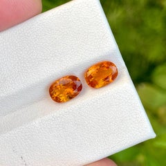 3.55 Carats Rare Loose Clinohumite Gem Pair Natural Pakistani Gemstones
