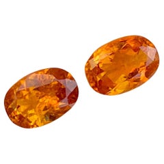 3.55 Quilates Rara Gema Suelta de Clinohumita Pareja de Piedras Preciosas Naturales de Pakistán