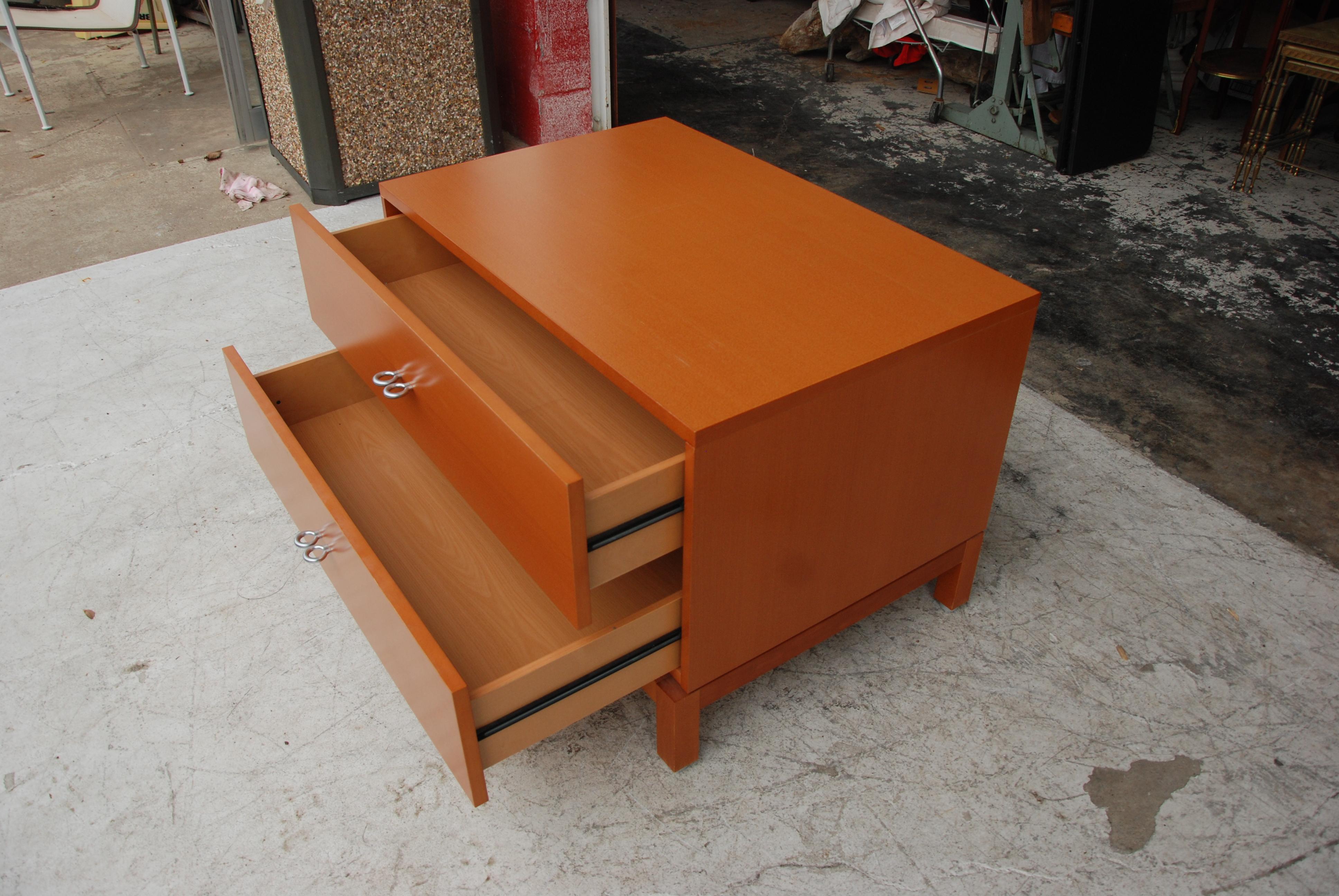 French Modern Pearwood Dresser Nightstand For Sale