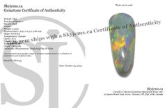 3.55ct Freeform Cabochon Gray Opal from Australia