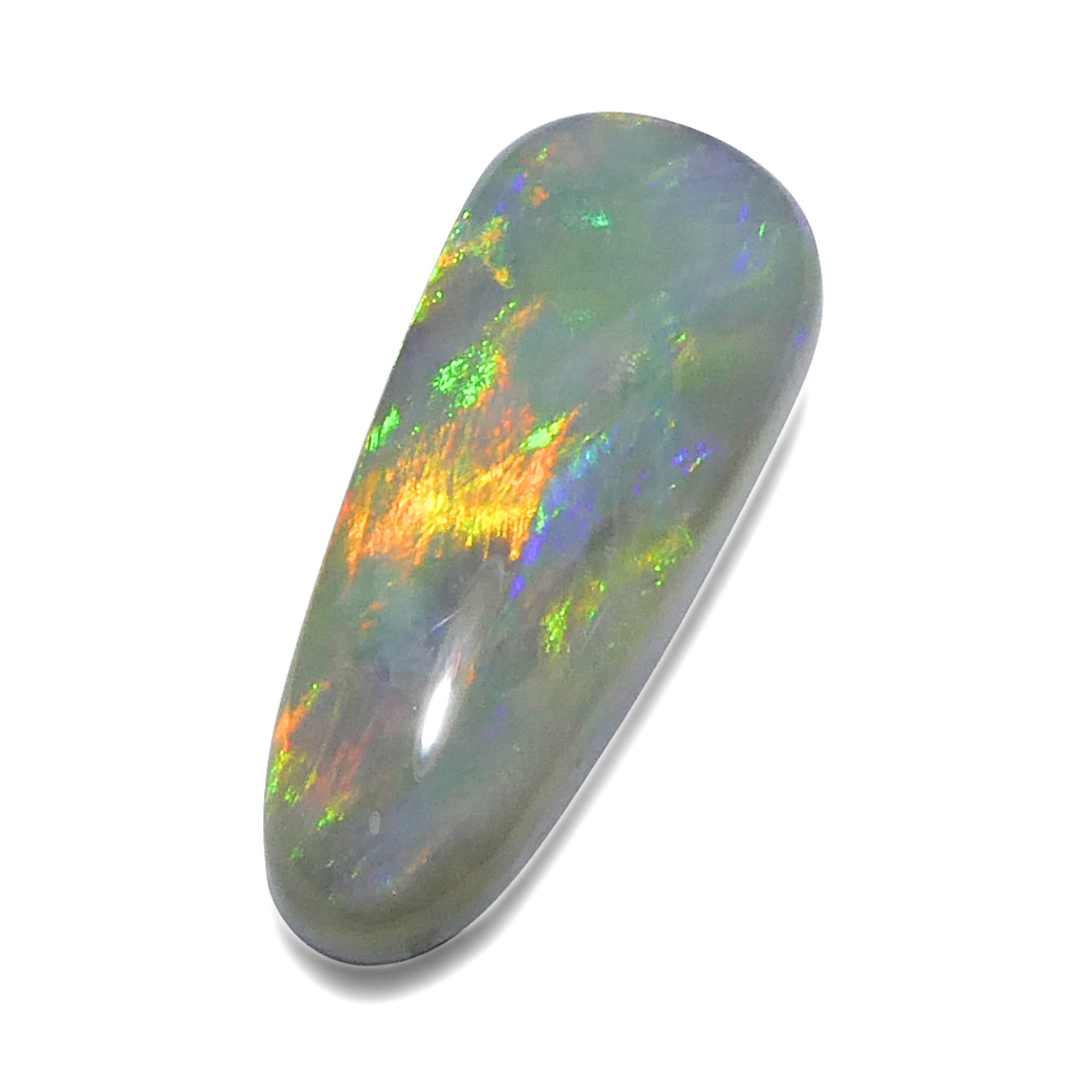 3.55ct Opale grigio cabochon a forma libera dall'Australia in vendita 2