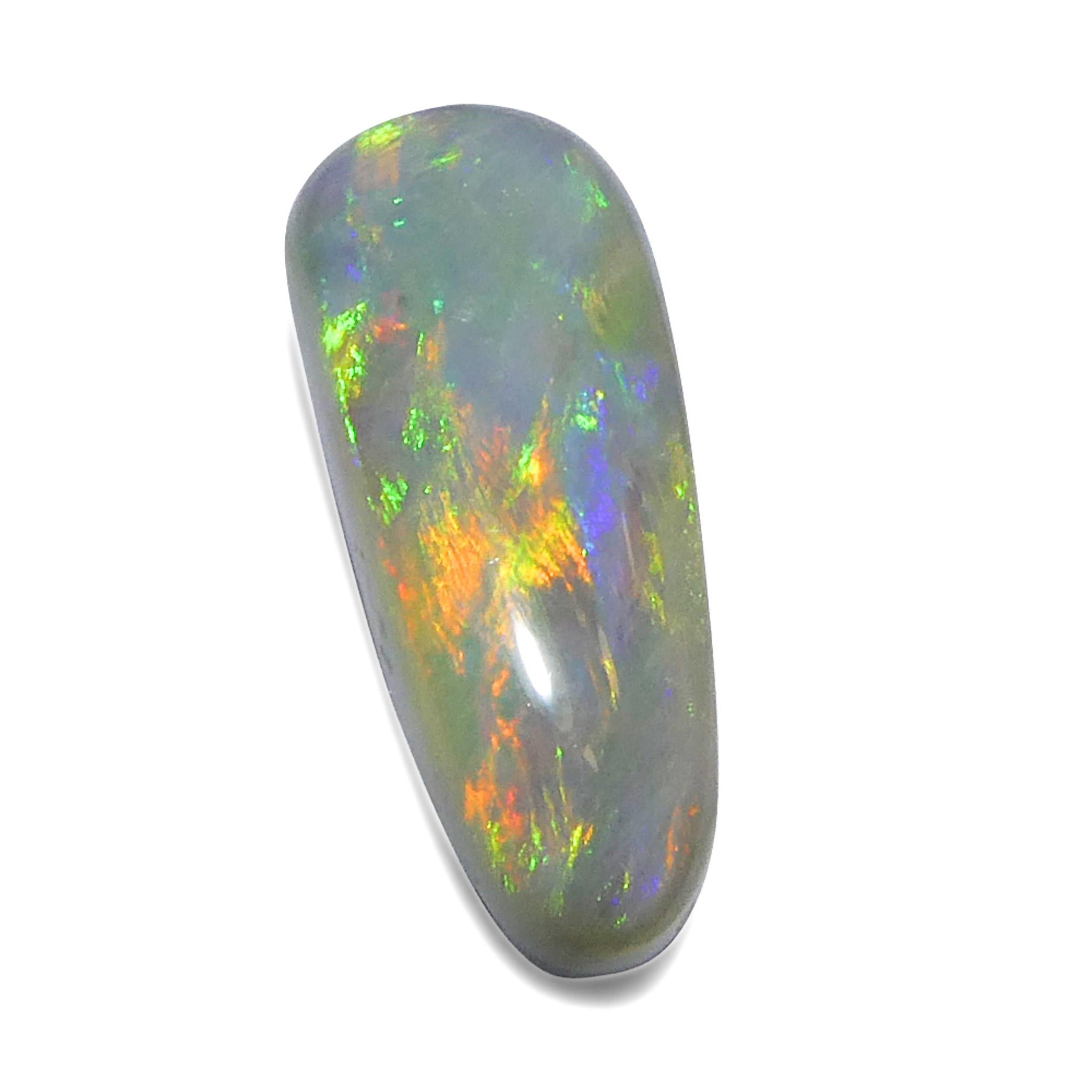 3.55ct Opale grigio cabochon a forma libera dall'Australia in vendita 3