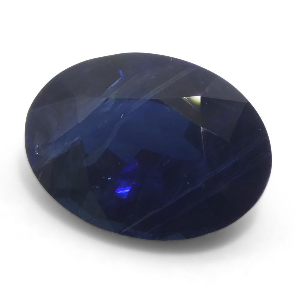 3,55ct Ovaler Blauer Saphir aus Ostafrika im Angebot 5
