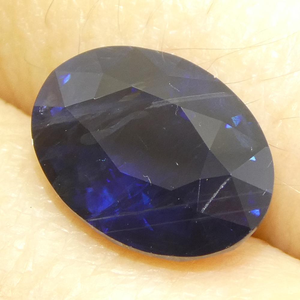 3,55ct Ovaler Blauer Saphir aus Ostafrika im Angebot 6