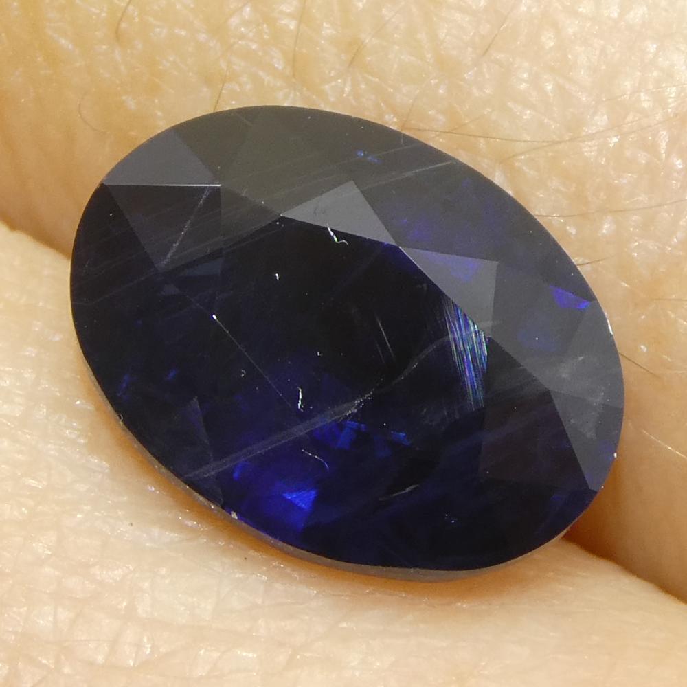 3,55ct Ovaler Blauer Saphir aus Ostafrika im Angebot 7