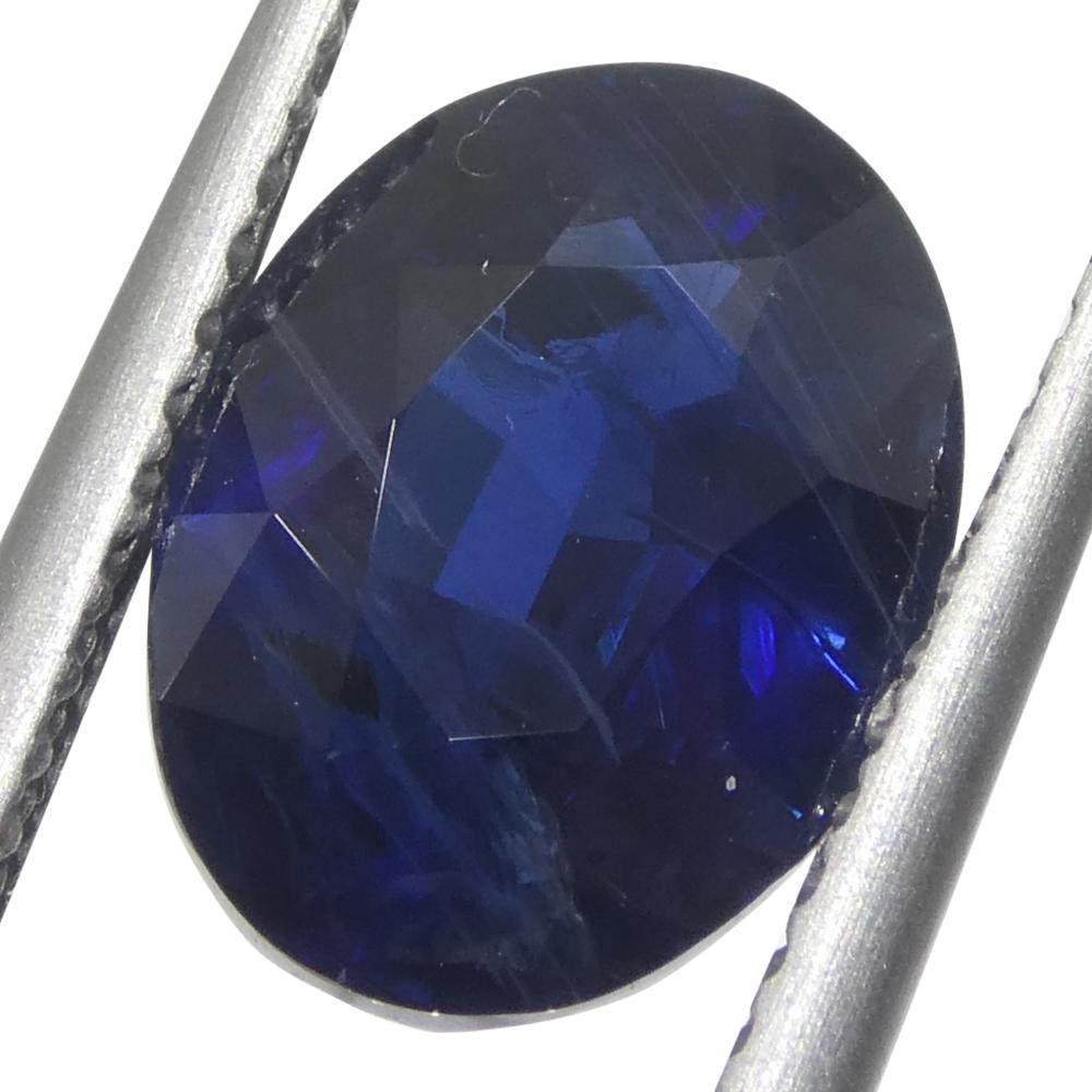 3,55ct Ovaler Blauer Saphir aus Ostafrika für Damen oder Herren im Angebot
