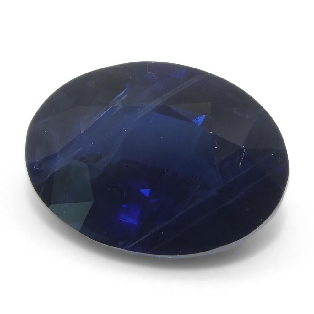 3,55ct Ovaler Blauer Saphir aus Ostafrika im Angebot 1