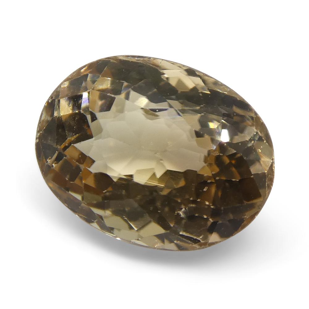 3.55ct Oval Yellow Golden Tourmaline For Sale 5