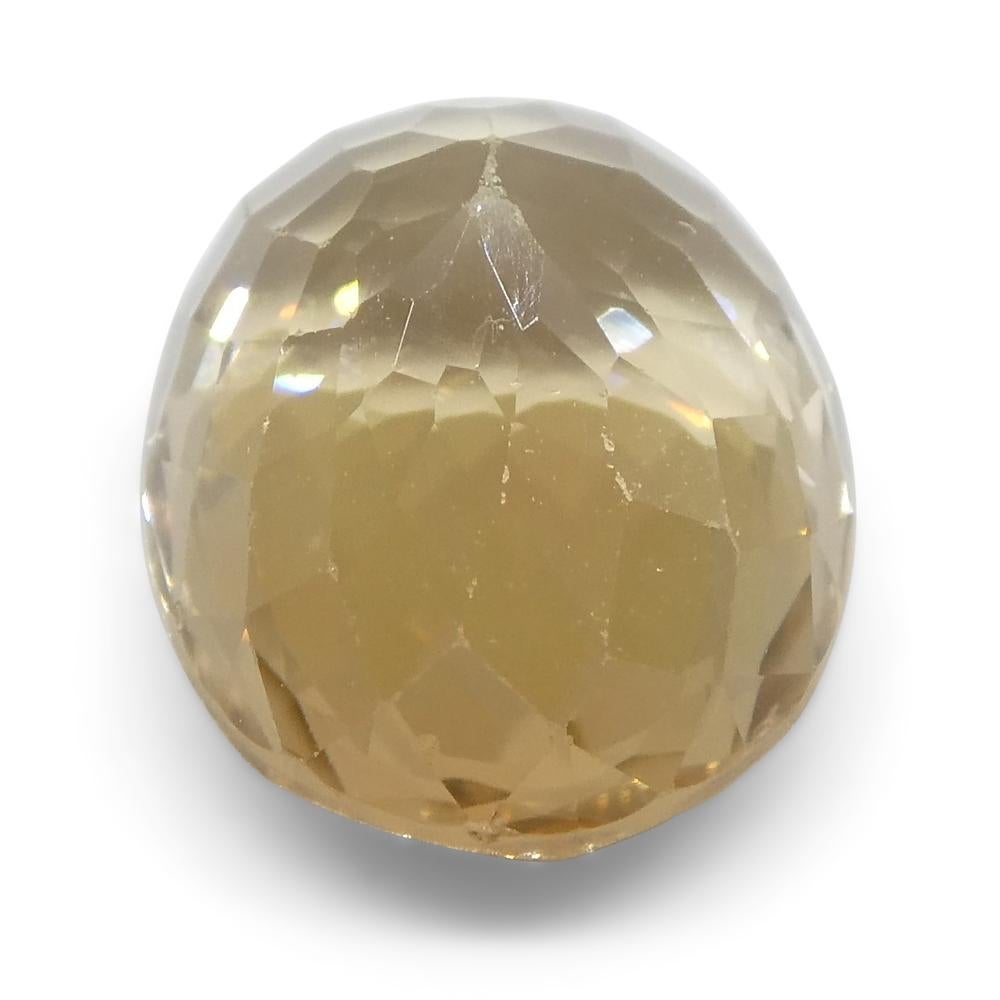 3.55ct Oval Yellow Golden Tourmaline In New Condition For Sale In Toronto, Ontario