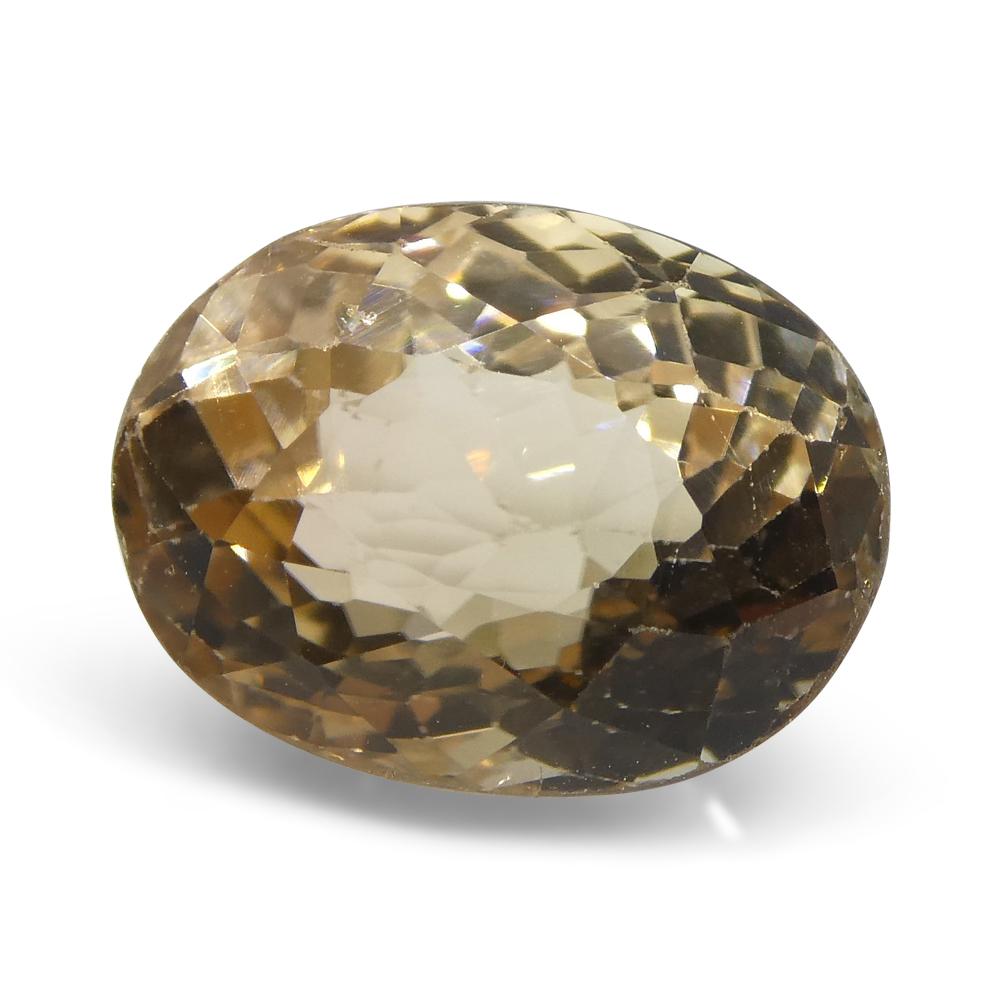 3.55ct Oval Yellow Golden Tourmaline For Sale 1