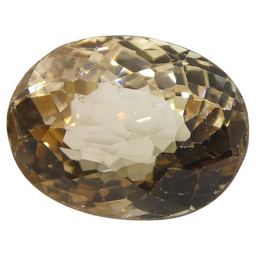 3.55ct Oval Yellow Golden Tourmaline For Sale