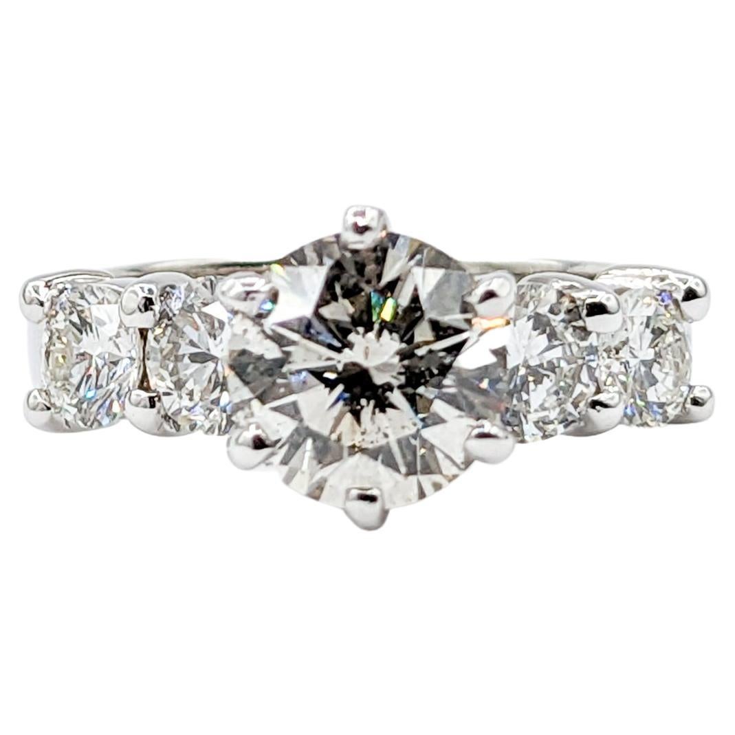 3.55ctw Diamond Engagement Ring in 14kt White Gold Ring