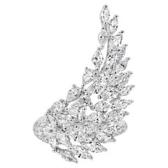 Roman Malakov Flügel-Modering mit 3,56 Karat Diamant im Marquise-Schliff