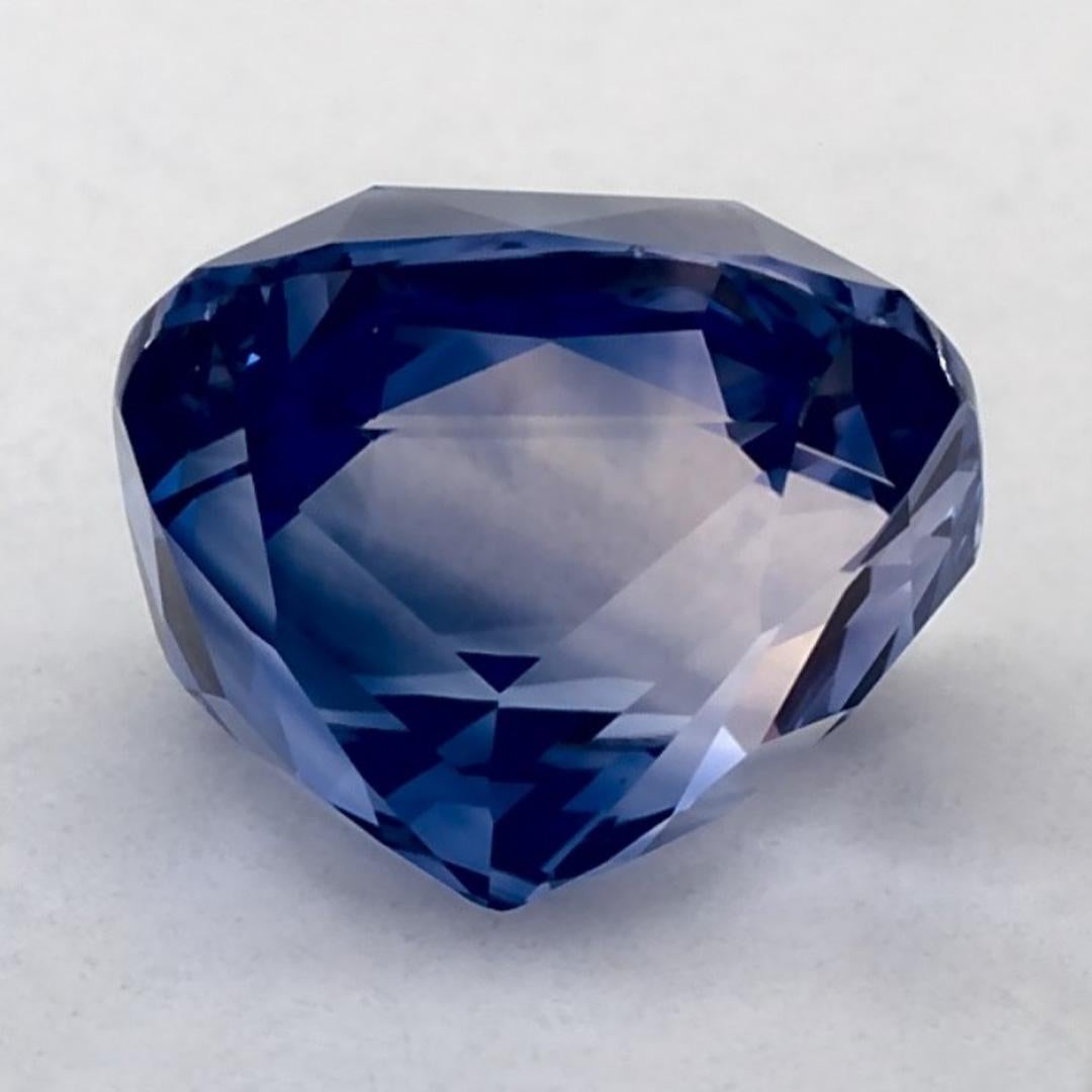 3.56 Karat Blauer Saphir Cushion Loser Edelstein im Zustand „Neu“ im Angebot in Fort Lee, NJ