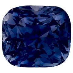 3.56 Ct Blue Sapphire Cushion Loose Gemstone