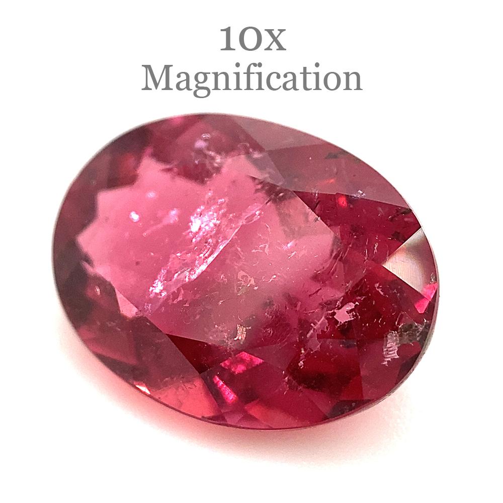  Descrizione:

Tipo di gemma: Tormalina
Numero di pietre: 1
Peso: 3,56 carati
Misure: 11,63 x 8,71 x 5,18 mm
Forma: Ovale
Stile di taglio Corona: Taglio brillante
Stile di taglio del padiglione: Taglio brillante modificato
Trasparenza: