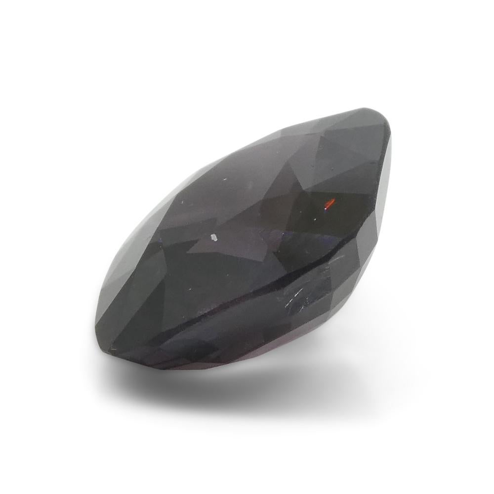 3.56ct Spinello viola rettangolare a cuscino dalla Birmania in vendita 6