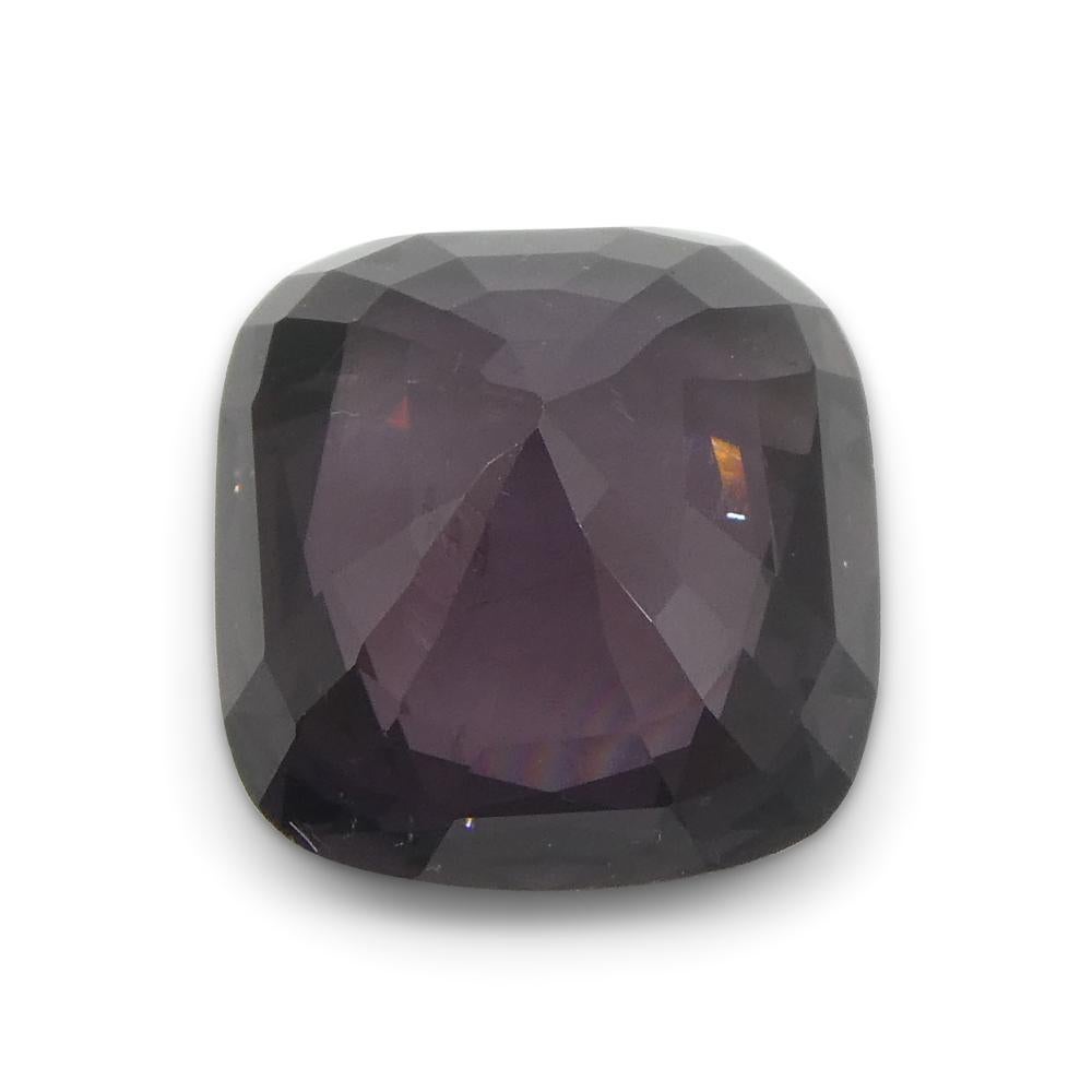 3.56ct Spinello viola rettangolare a cuscino dalla Birmania in vendita 9