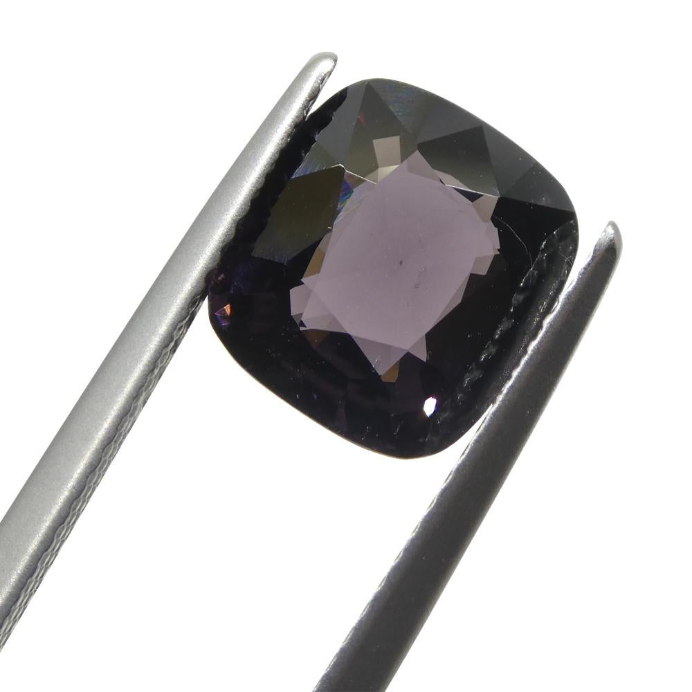 3.56ct Spinello viola rettangolare a cuscino dalla Birmania In condizioni Nuovo in vendita a Toronto, Ontario