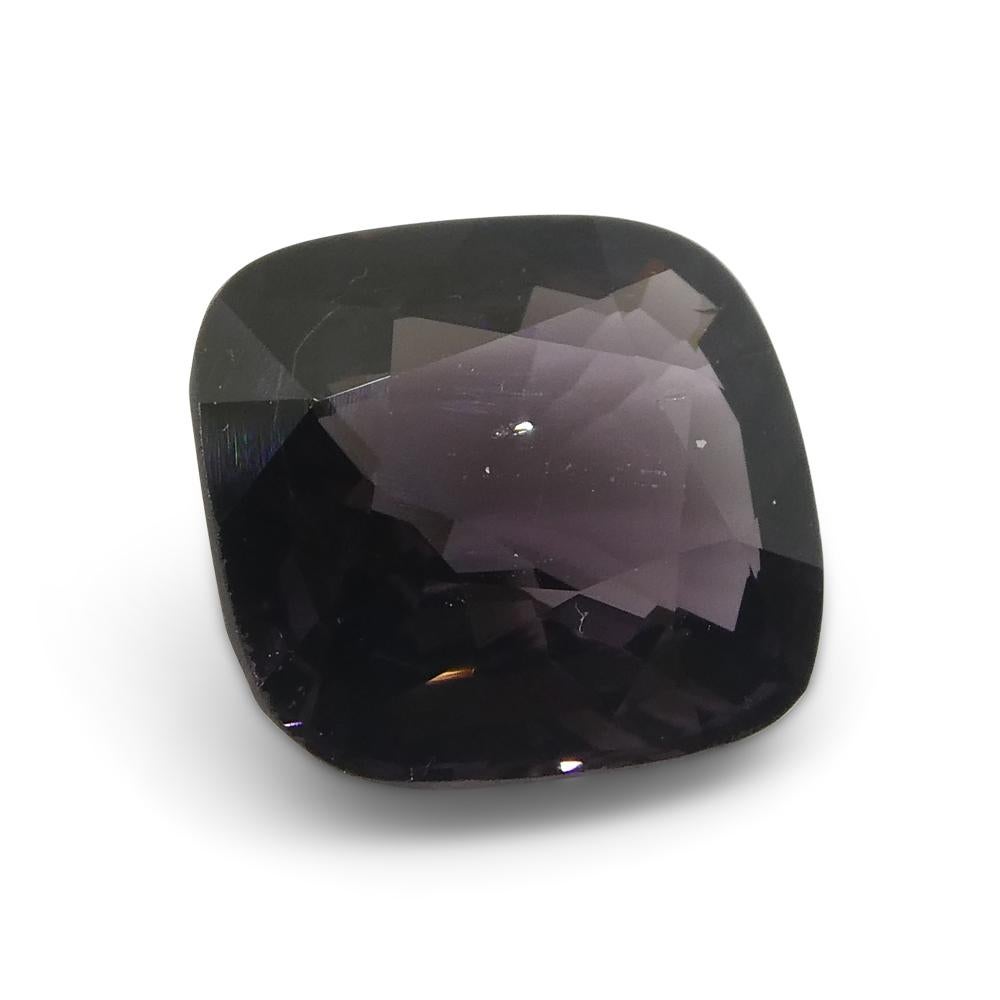 3.56ct Spinello viola rettangolare a cuscino dalla Birmania in vendita 2