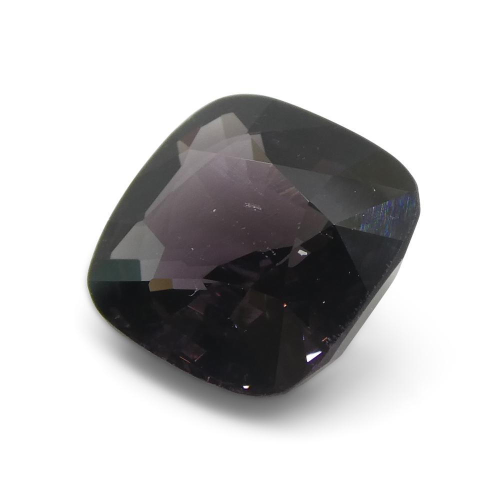3.56ct Spinello viola rettangolare a cuscino dalla Birmania in vendita 4